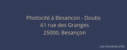 Photocité à Besancon - Doubs