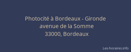 Photocité à Bordeaux - Gironde