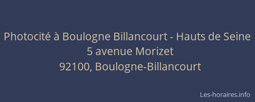 Photocité à Boulogne Billancourt - Hauts de Seine