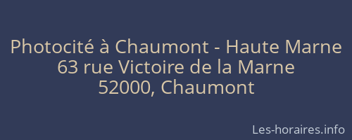 Photocité à Chaumont - Haute Marne