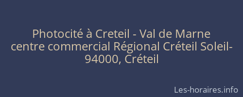 Photocité à Creteil - Val de Marne