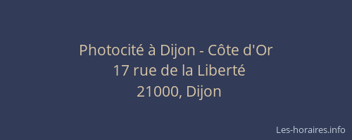 Photocité à Dijon - Côte d'Or