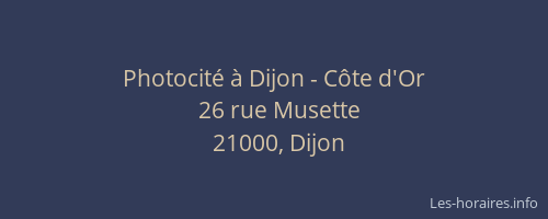 Photocité à Dijon - Côte d'Or