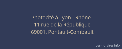 Photocité à Lyon - Rhône