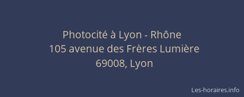 Photocité à Lyon - Rhône