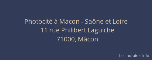 Photocité à Macon - Saône et Loire