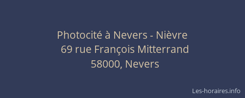 Photocité à Nevers - Nièvre