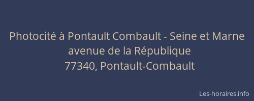 Photocité à Pontault Combault - Seine et Marne