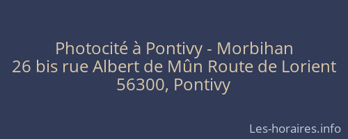 Photocité à Pontivy - Morbihan