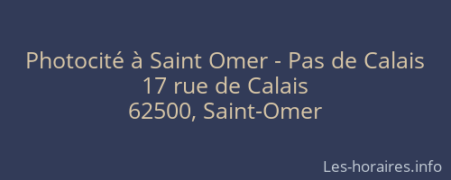 Photocité à Saint Omer - Pas de Calais