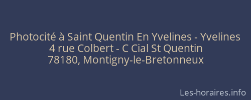 Photocité à Saint Quentin En Yvelines - Yvelines