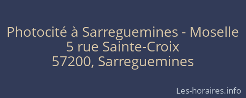 Photocité à Sarreguemines - Moselle