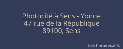 Photocité à Sens - Yonne