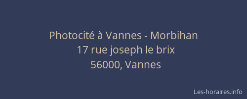 Photocité à Vannes - Morbihan