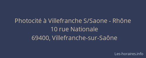 Photocité à Villefranche S/Saone - Rhône