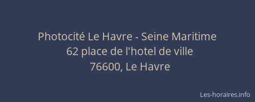 Photocité Le Havre - Seine Maritime
