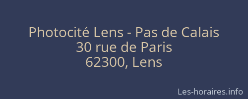 Photocité Lens - Pas de Calais