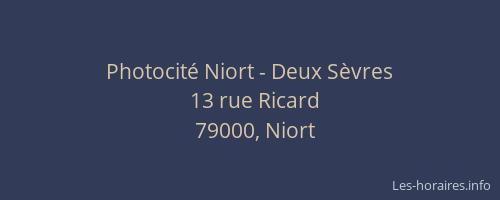 Photocité Niort - Deux Sèvres
