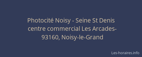 Photocité Noisy - Seine St Denis