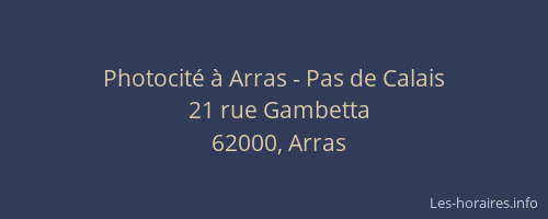 Photocité à Arras - Pas de Calais