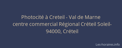 Photocit&eacute; &agrave; Creteil - Val de Marne