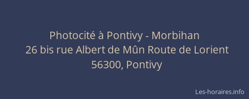 Photocit&eacute; &agrave; Pontivy - Morbihan