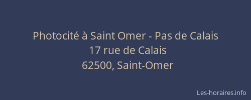 Photocité à Saint Omer - Pas de Calais