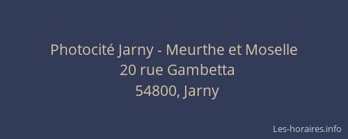 Photocité Jarny - Meurthe et Moselle