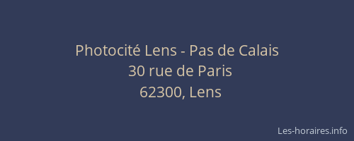 Photocité Lens - Pas de Calais