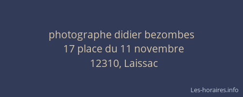 photographe didier bezombes