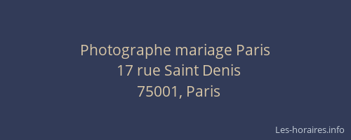 Photographe mariage Paris