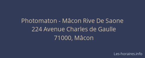 Photomaton - Mâcon Rive De Saone