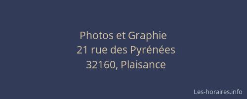 Photos et Graphie