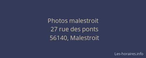Photos malestroit