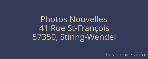 Photos Nouvelles