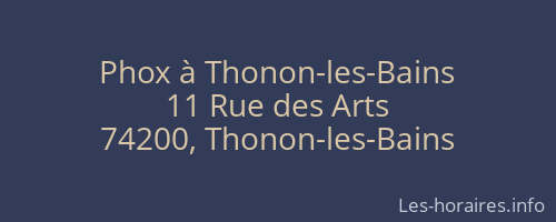 Phox à Thonon-les-Bains