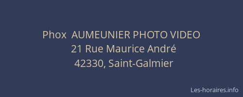 Phox  AUMEUNIER PHOTO VIDEO
