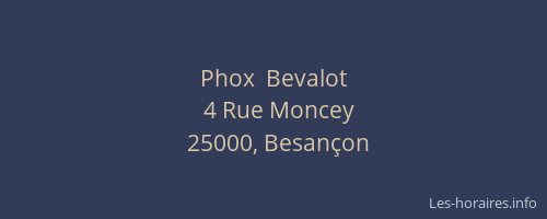 Phox  Bevalot