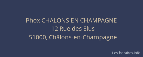 Phox CHALONS EN CHAMPAGNE