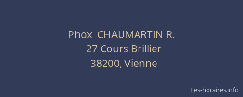 Phox  CHAUMARTIN R.