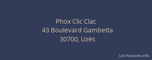 Phox Clic Clac