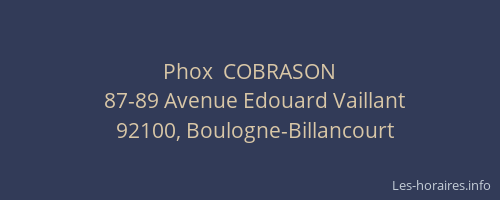 Phox  COBRASON