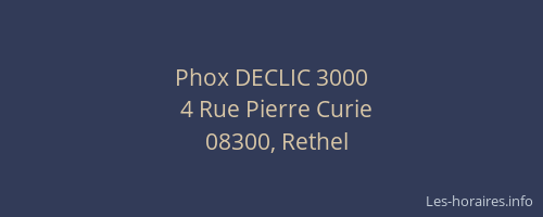 Phox DECLIC 3000