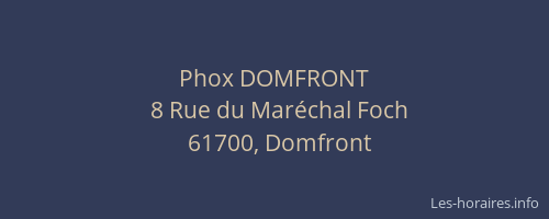 Phox DOMFRONT