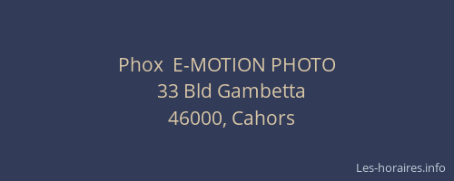 Phox  E-MOTION PHOTO