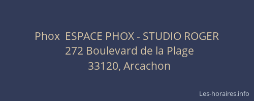 Phox  ESPACE PHOX - STUDIO ROGER