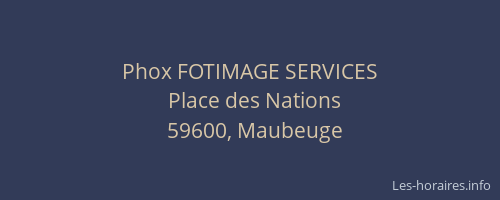 Phox FOTIMAGE SERVICES