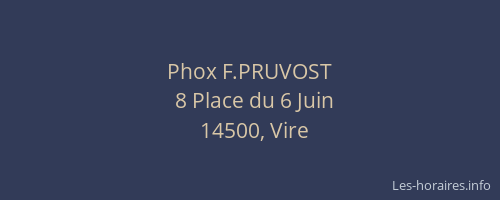 Phox F.PRUVOST