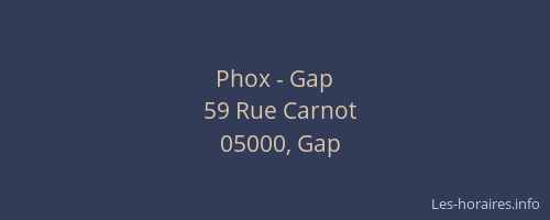 Phox - Gap