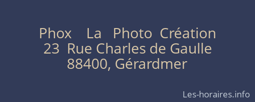 Phox    La   Photo  Création